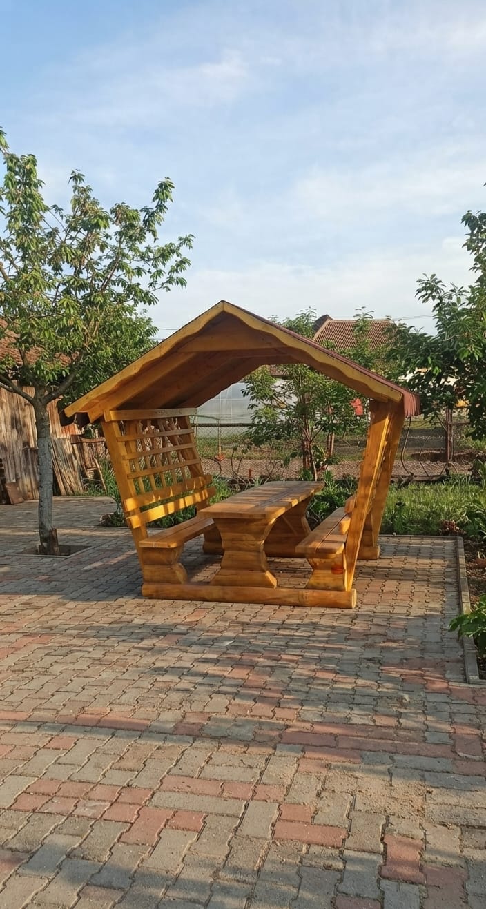Foișor rustic din bușteni 300 cm