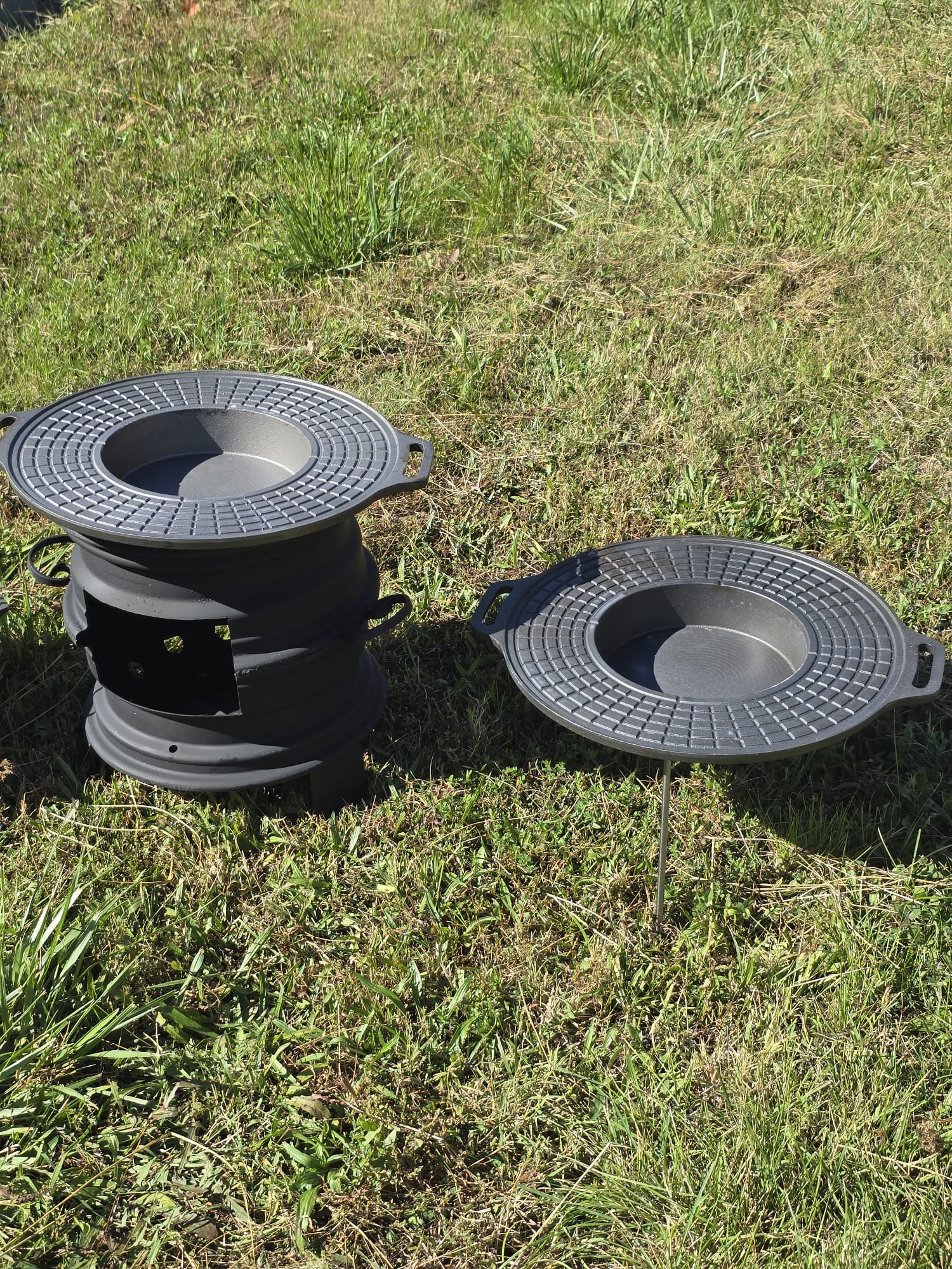 Disc grill fontă 3 în 1, 50 cm